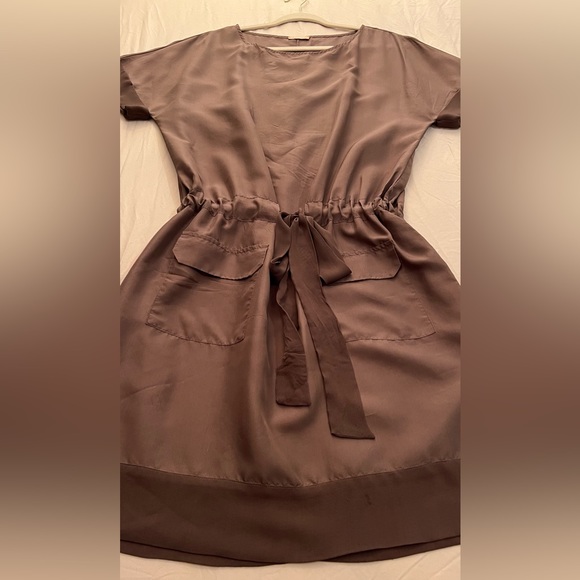 ROSSO35 100% Silk dress.  Size 46 | L | 10 - Picture 8 of 11